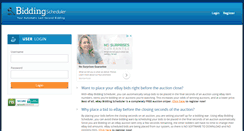 Desktop Screenshot of biddingscheduler.com